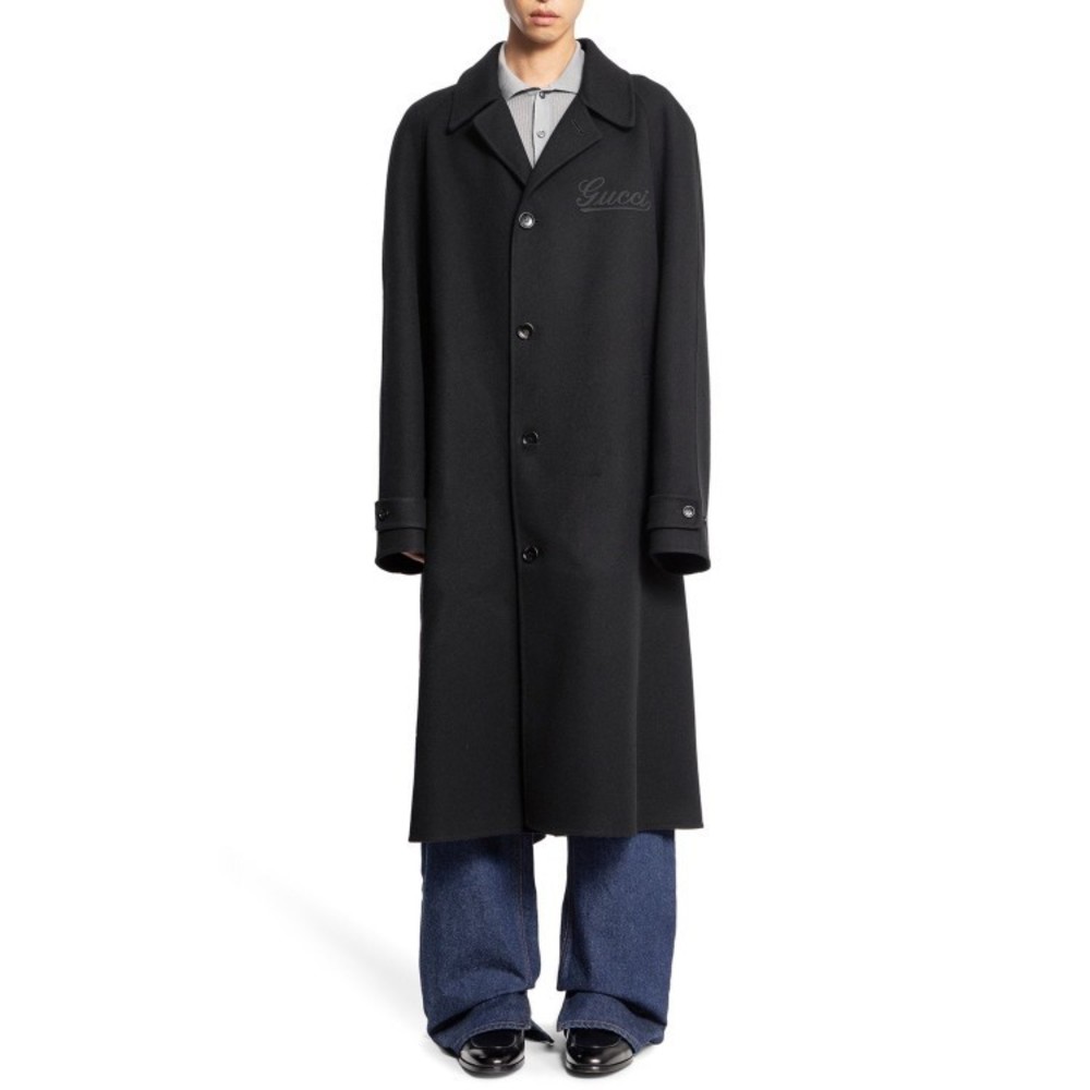 Gucci Black Wool Long Coat - NWT - Picture 2 of 3